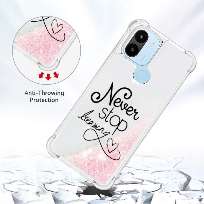 Glitter homokóra tok a Xiaomi Redmi A1+/A2+ készülékhez - álmodj tovább!
