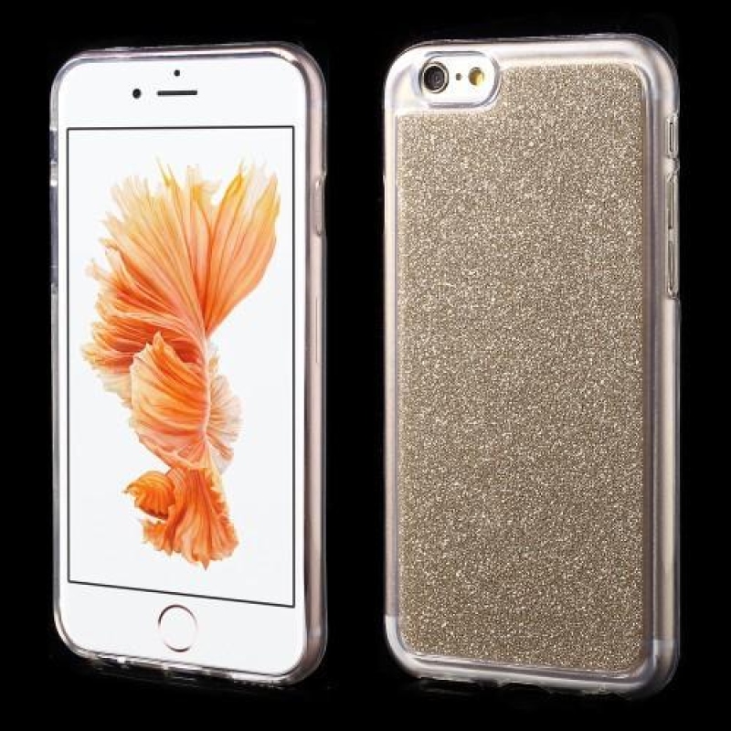 Glitter csillogó tok iPhone 6 és 6s készülékhez - arany színű