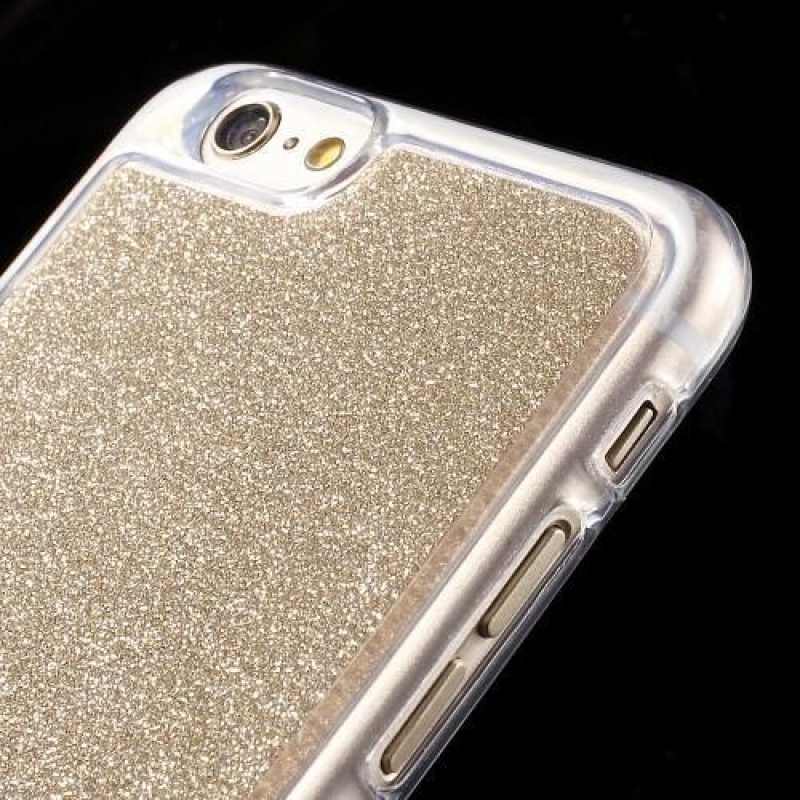 Glitter csillogó tok iPhone 6 és 6s készülékhez - arany színű