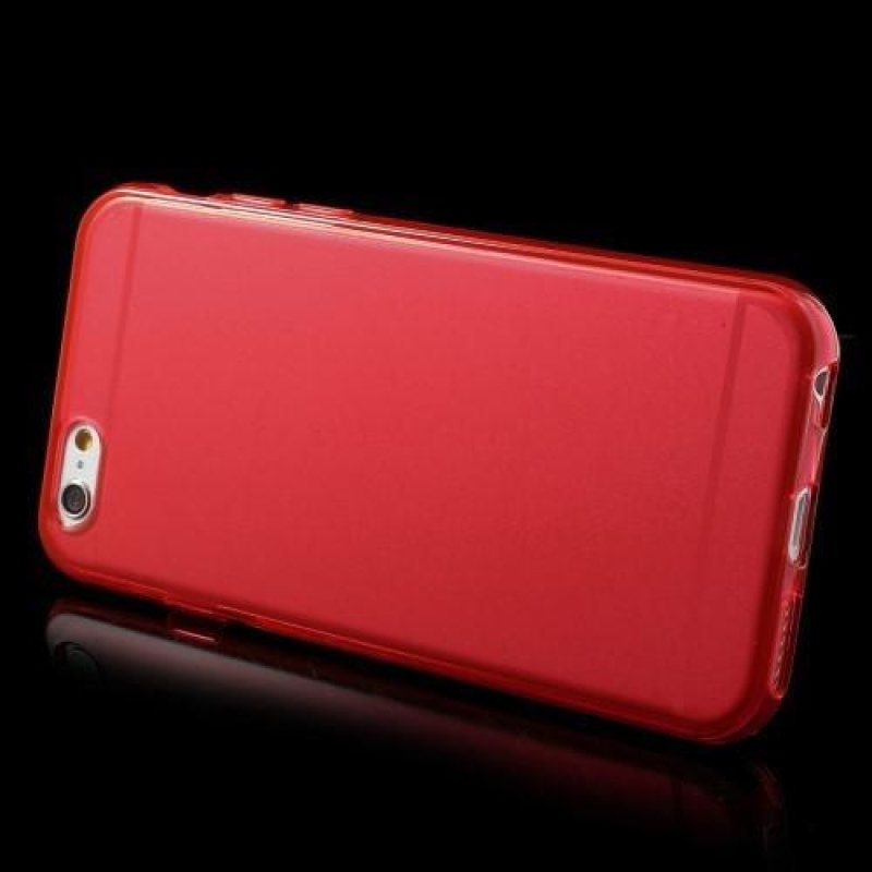 Fényes zselés tok iPhone 6s Plus és 6 Plus készülékhez - piros