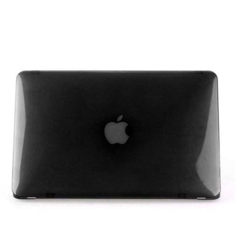 Fényes műanyag tok, porvédő és billentyűzetvédő készlet MacBook Air 13.3 - fekete