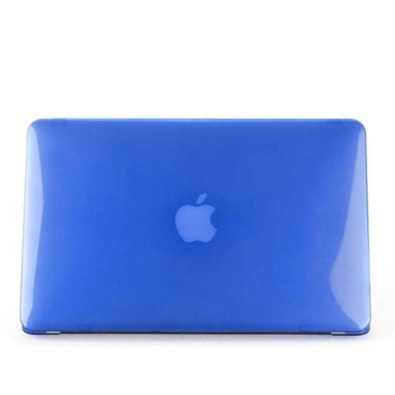 Fényes műanyag tok, porvédő és billentyűzetvédő szett MacBook Air 13.3 - sötétkékhez