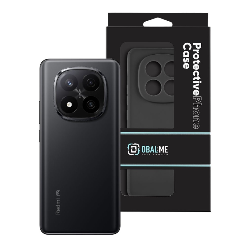 Borító:ME matt TPU borító a Xiaomi Redmi Note 14 Pro+ 5G Fekete számára