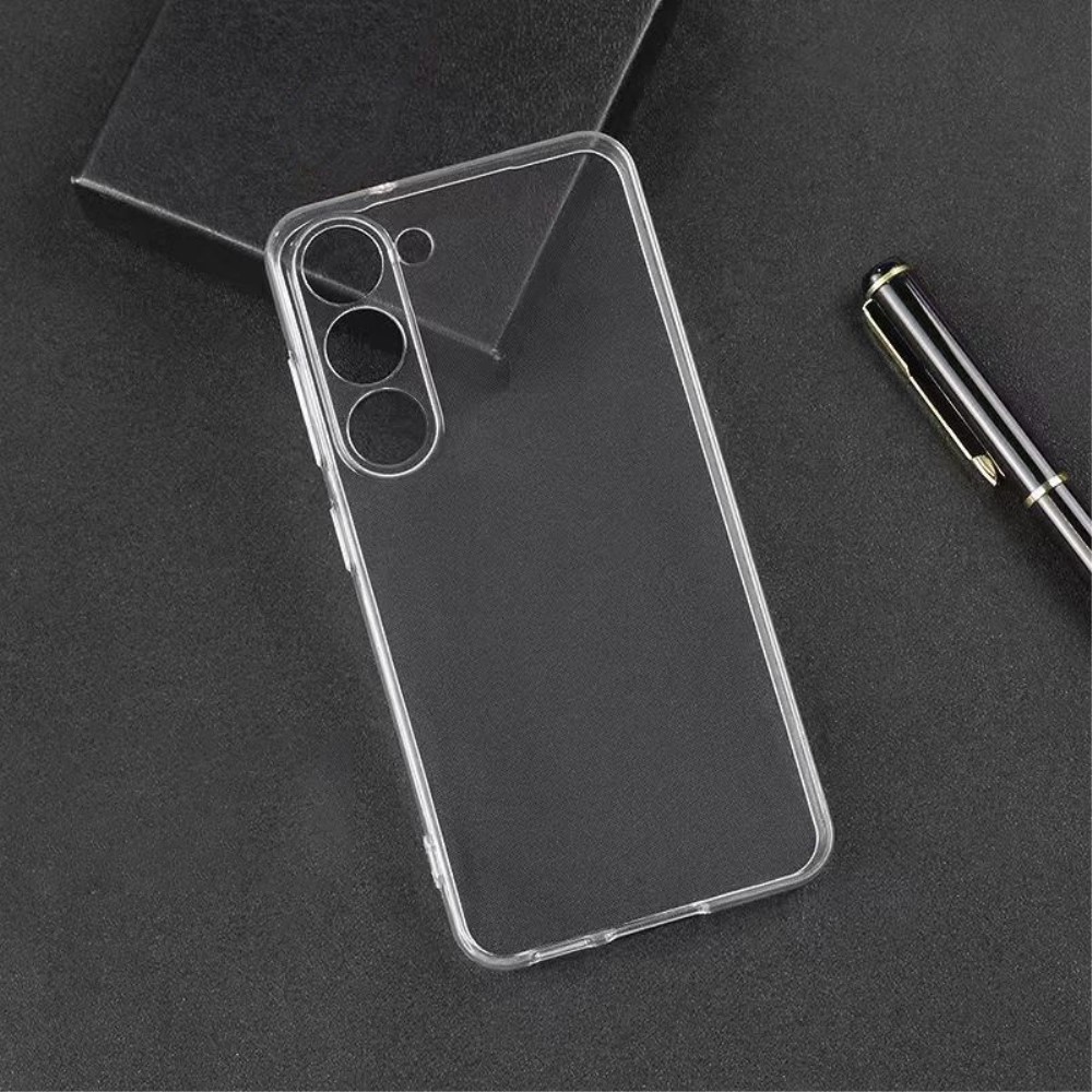 Vékony, átlátszó zselés tok Samsung Galaxy S23 FE készülékhez - átlátszó