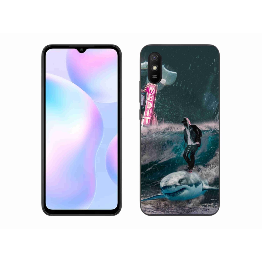 Gél borítás mmCase a Xiaomi Redmi 9A számára - cápa