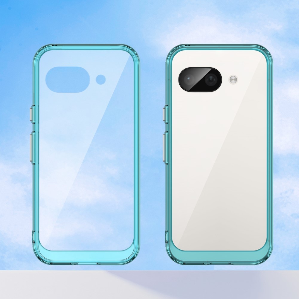 Gél tok kemény hátlappal a Google Pixel 9a készülékhez - világoskék színben
