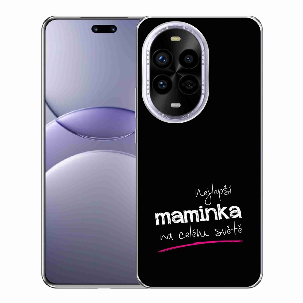 Gél borító mmCase a Huawei Nova 13 Pro 5G - legjobb anya 4 fekete háttérrel