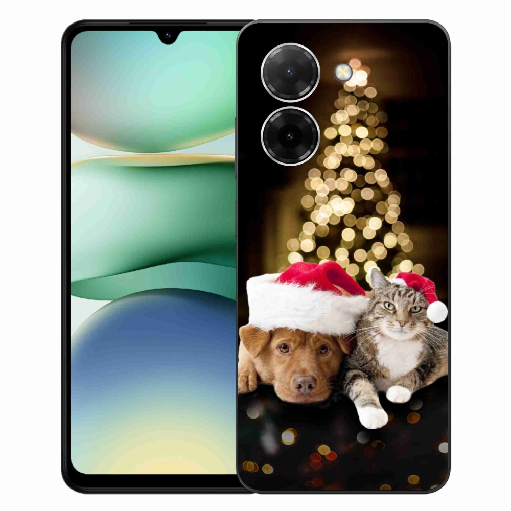 Gél borítás mmCase a Xiaomi Redmi A5 (171.7x77.8x8.3mm) - Karácsonyi kutya és macska