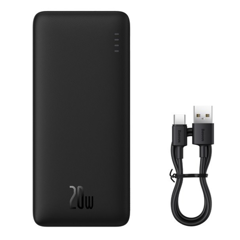 Baseus Airpow 20W gyors töltés Powerbank 10000mAh fekete