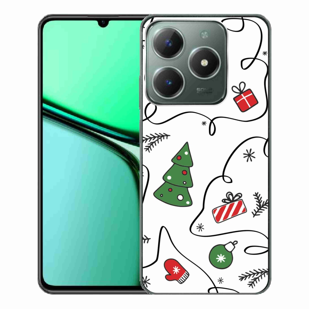 Gél borító mmCase a Realme C61 készülékhez - karácsonyi motívumok