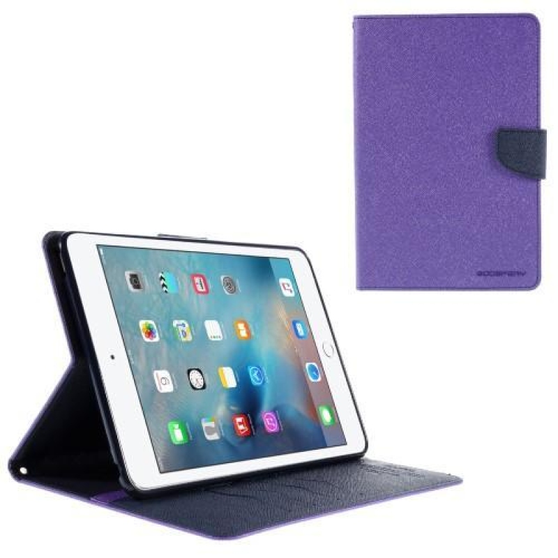 Goos PU bőr tok iPad mini 4 készülékhez - lila