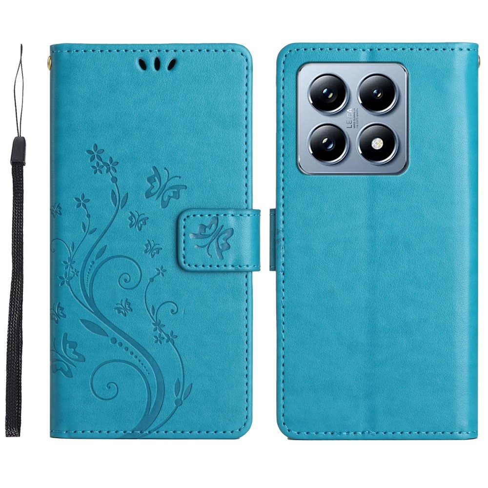 Virágok könyve tok Xiaomi 14T Pro - kék