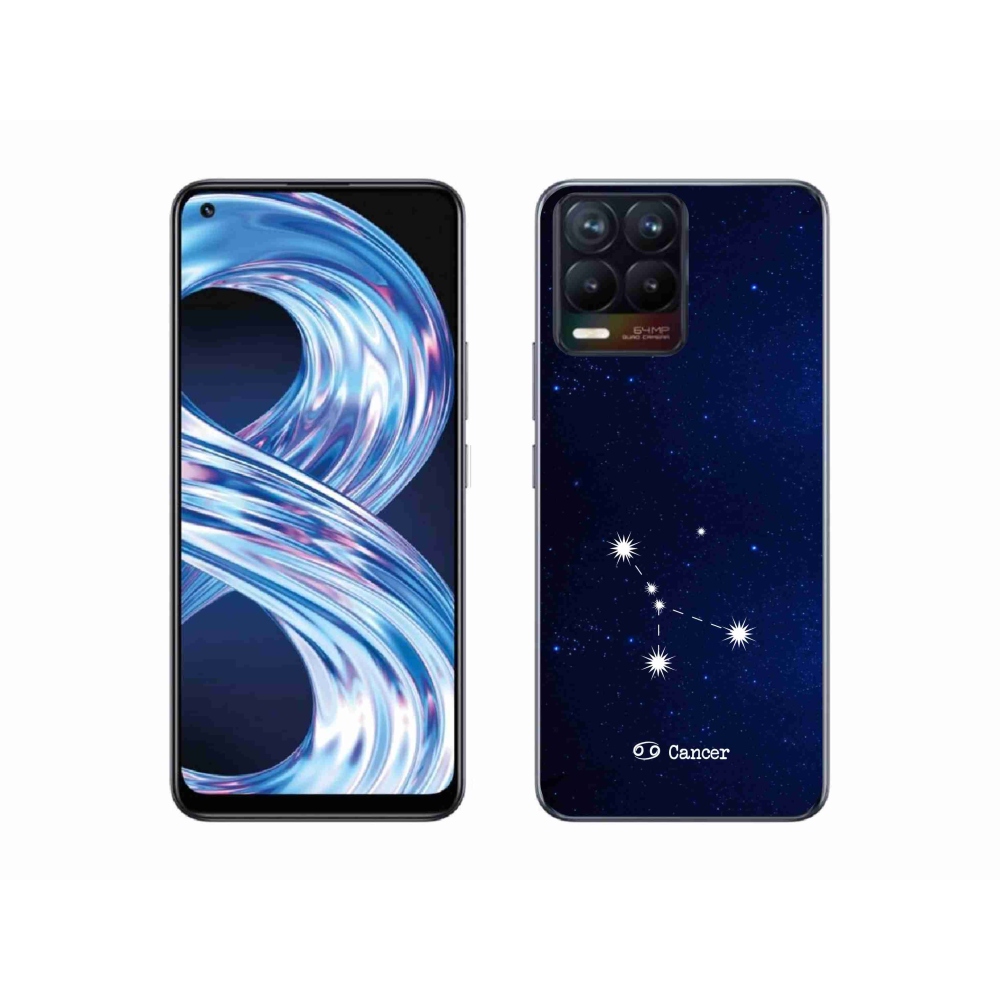 Gél borítás mmCase a Realme 8 4G-n - csillagkép Rák
