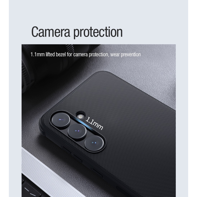 Nillkin Super Frosted PRO mágneses hátlap Samsung Galaxy A55 5G fekete