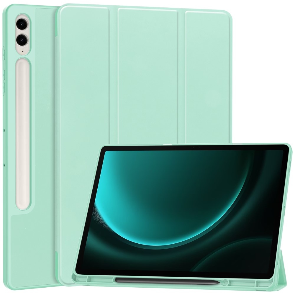 Tok okos záró tok Samsung Galaxy Tab S9 FE+ készülékhez - világoszöld