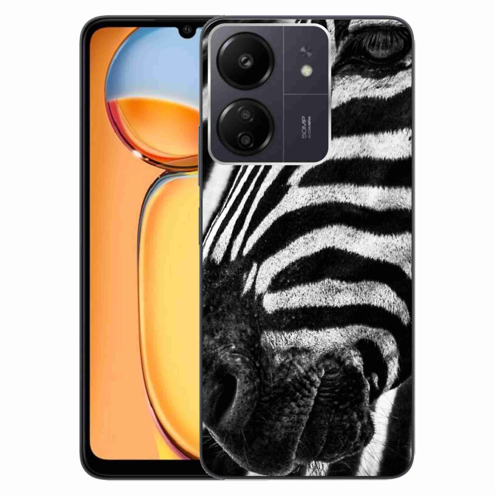 Gél borítás mmCase a Xiaomi Poco C65/Redmi 13C készülékhez - zebra
