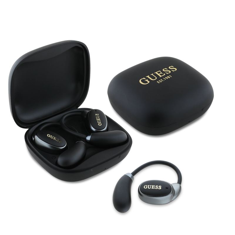 Guess Satin Classic Logo OWS vezeték nélküli fejhallgató fekete