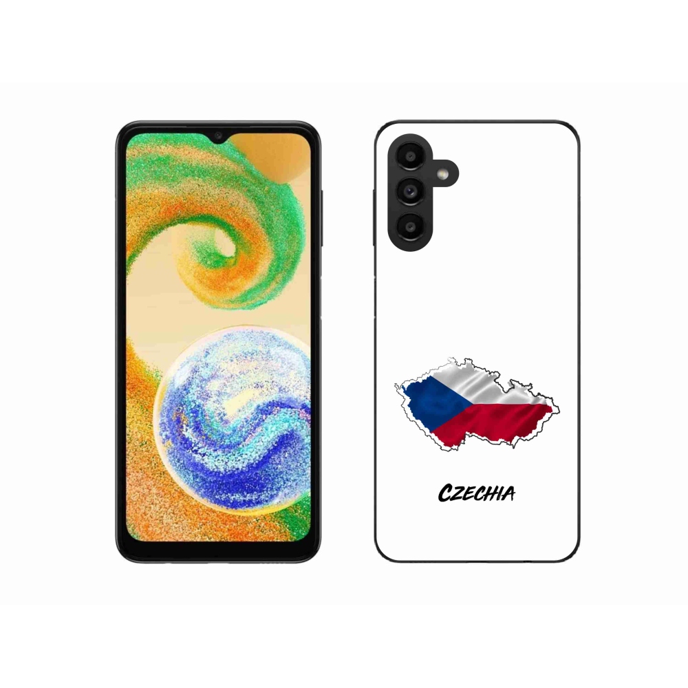 Gél borító mmCase Samsung Galaxy A04s (164.7x76.7x9.1mm) - Csehország fehér háttérrel