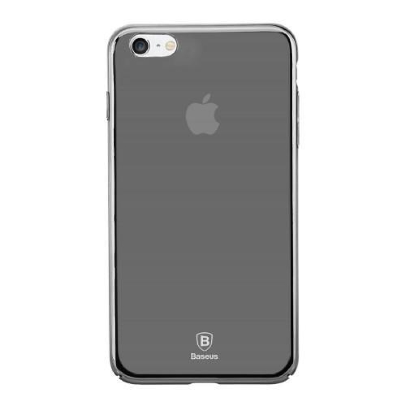 Grad műanyag, fényes tok iPhone 6 Plus és iPhone 6s Plus készülékhez - fekete
