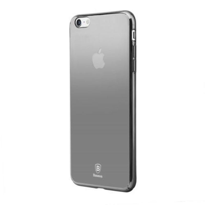 Grad műanyag, fényes tok iPhone 6 Plus és iPhone 6s Plus készülékhez - fekete