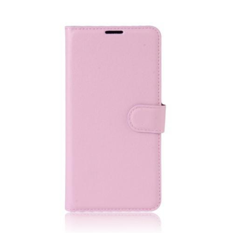 Szemcsés PU bőr tok Sony Xperia XA1 Ultra készülékhez - rózsaszín