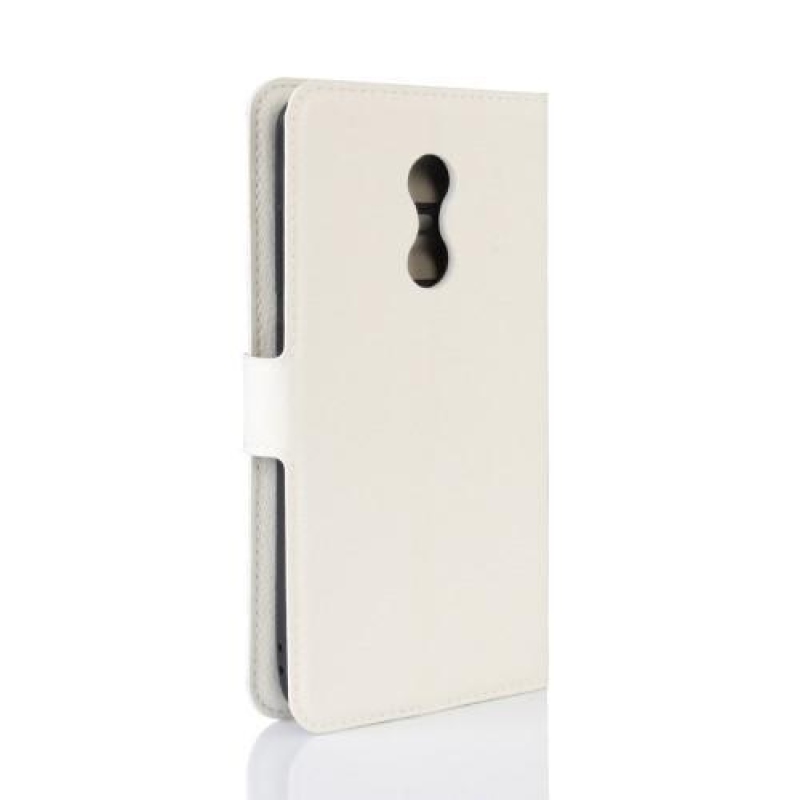 Szemcsés PU bőr tok Xiaomi Redmi Note 4X-hez - fehér