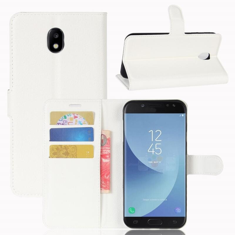 Grianes PU bőr tok Samsung Galaxy J5 (2017) készülékhez - fehér