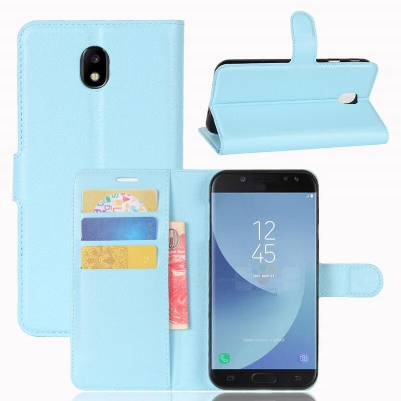 Grianes PU bőr tok Samsung Galaxy J5 (2017) készülékhez - kék
