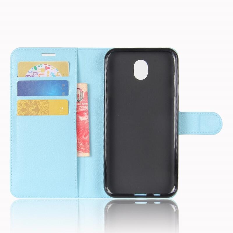 Grianes PU bőr tok Samsung Galaxy J5 (2017) készülékhez - kék