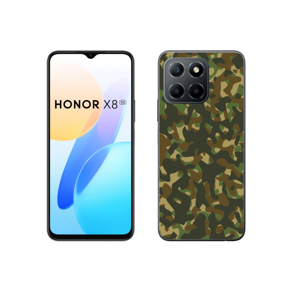 Zselés borítás mmCase a Honor X8 5G/70 Lite 5G készülékhez - álcázó mintázat 1