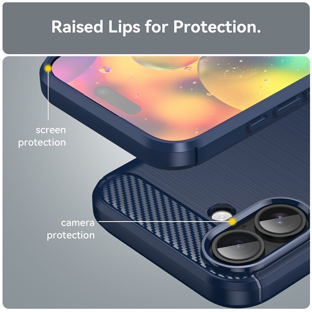 Szénálló zselés tok iPhone 17 készülékhez - kék