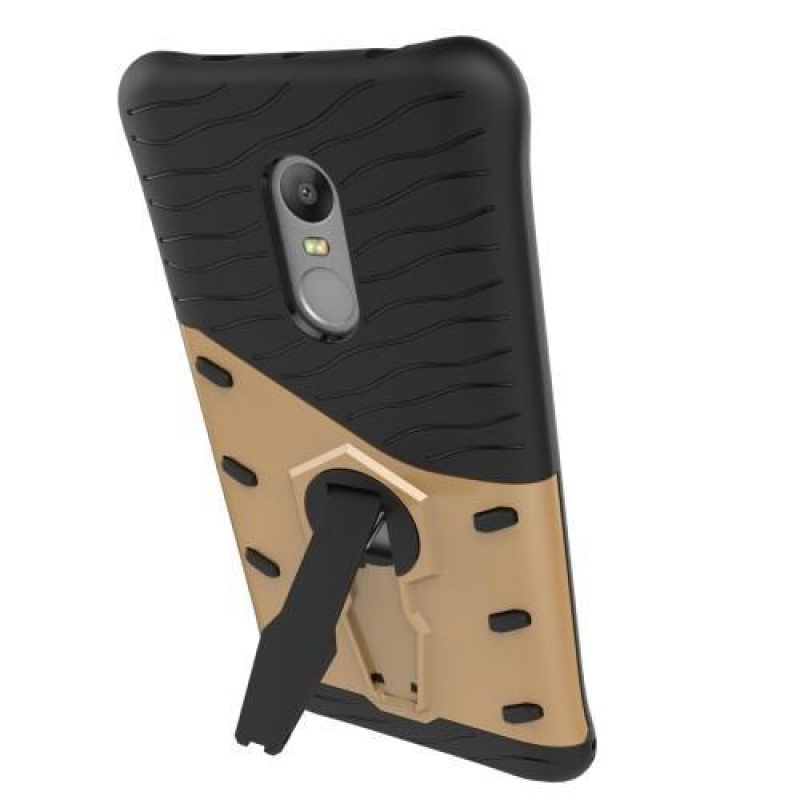 GT tartós tok állvánnyal Xiaomi Redmi Note 4X-hez - arany színben