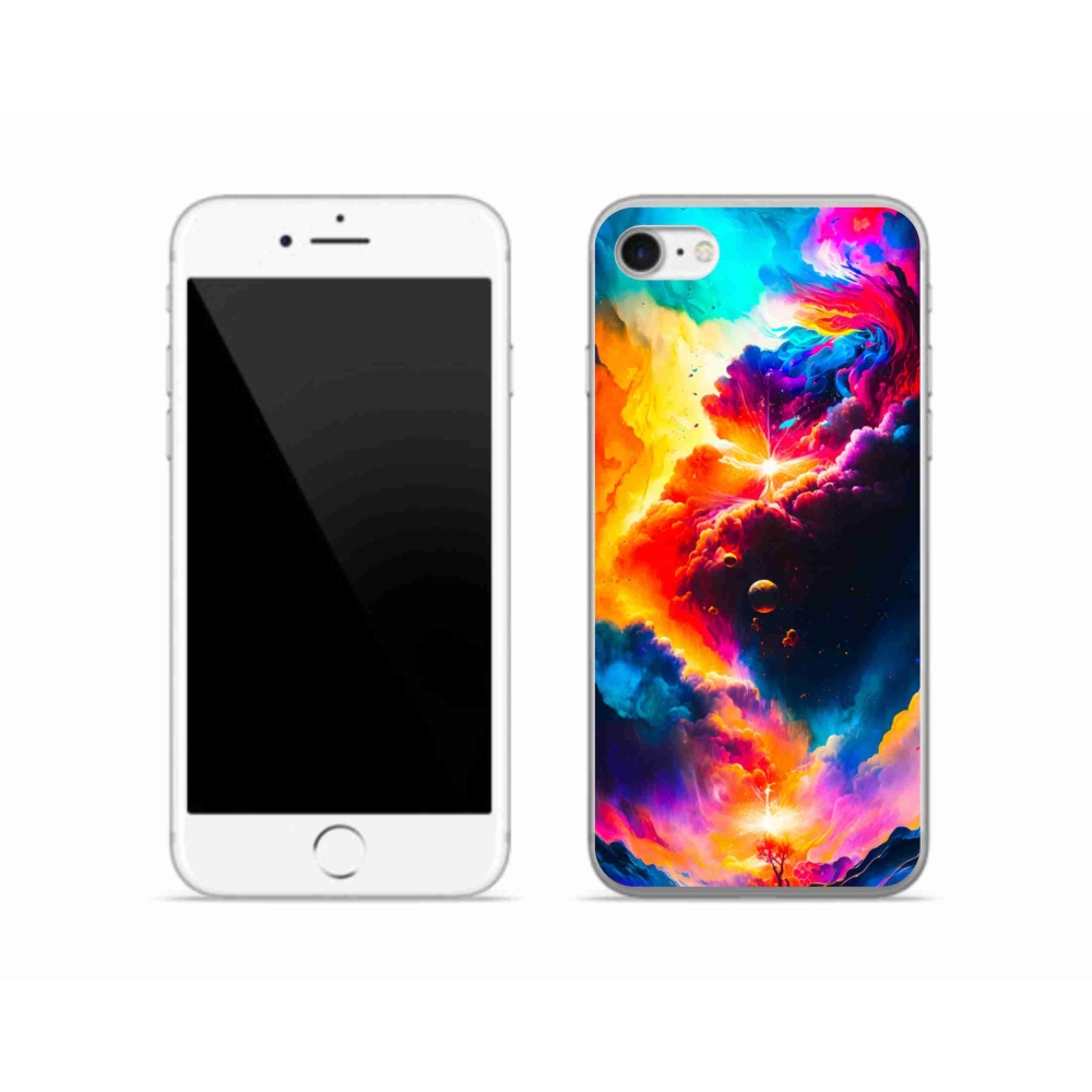 Gel Cover mmCase tok iPhone SE (2020) - absztrakt motívum