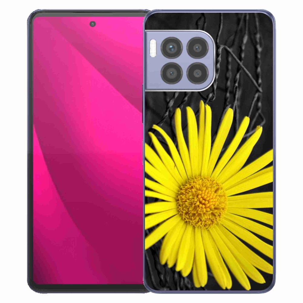 Gél védőhuzat mmCase a T-Mobile T Phone 2 Pro készülékhez - sárga virág