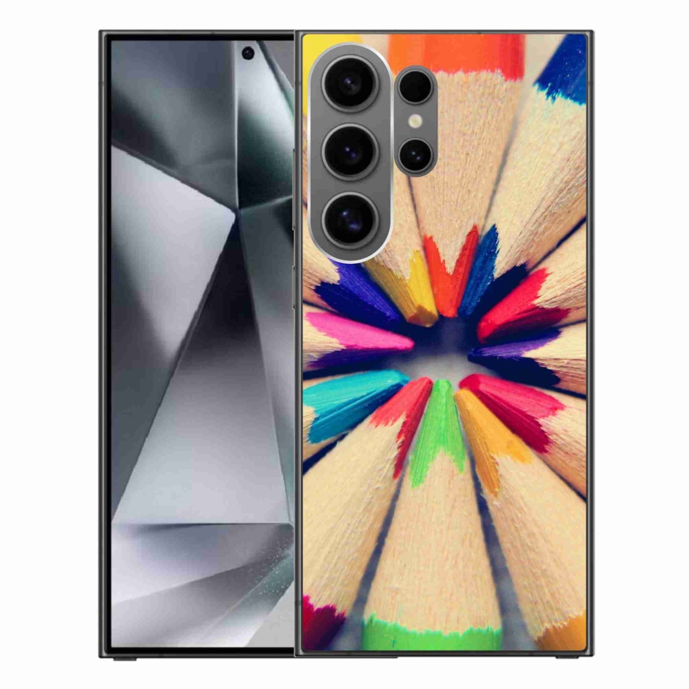 Gél védőhuzat mmCase Samsung Galaxy S24 Ultra készülékhez - zsírkréták