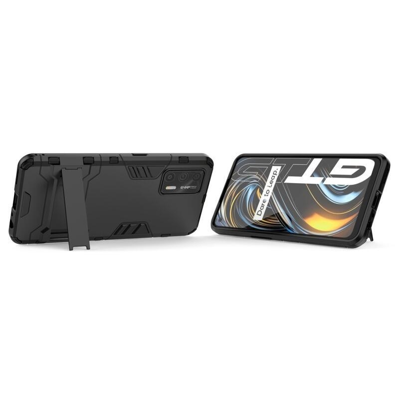 Guard hibrid tartós védőburkolat a Realme GT 5G készülékhez - fekete