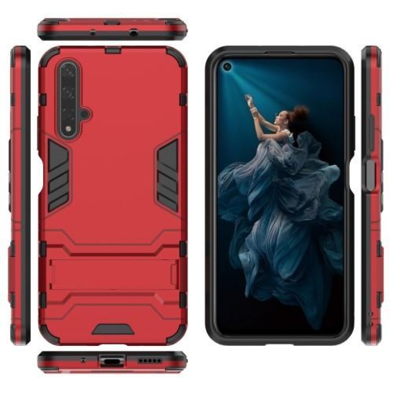 Guard hibrid tartós borítás Honor 20 / Huawei Nova 5T számára - piros