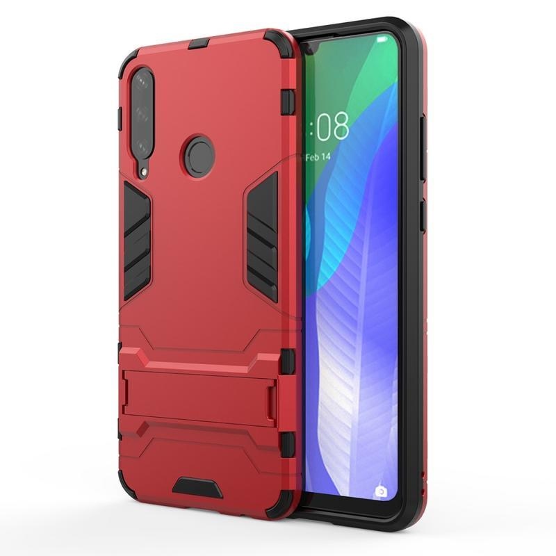 Guard tartós hibrid védőburkolat Huawei Y6p készülékhez - piros