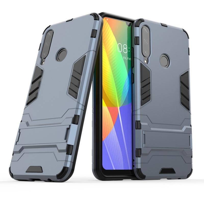 Guard tartós hibrid védőburkolat Huawei Y6p készülékhez - kék