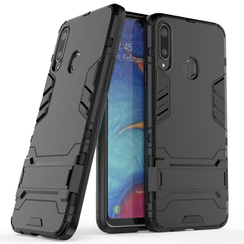 Guard tartós hibrid borítás Samsung Galaxy A20s készülékhez - fekete