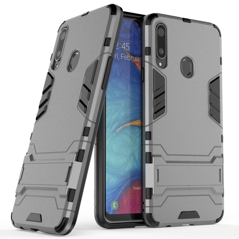 Guard tartós hibrid védőburkolat Samsung Galaxy A20s készülékhez - szürke