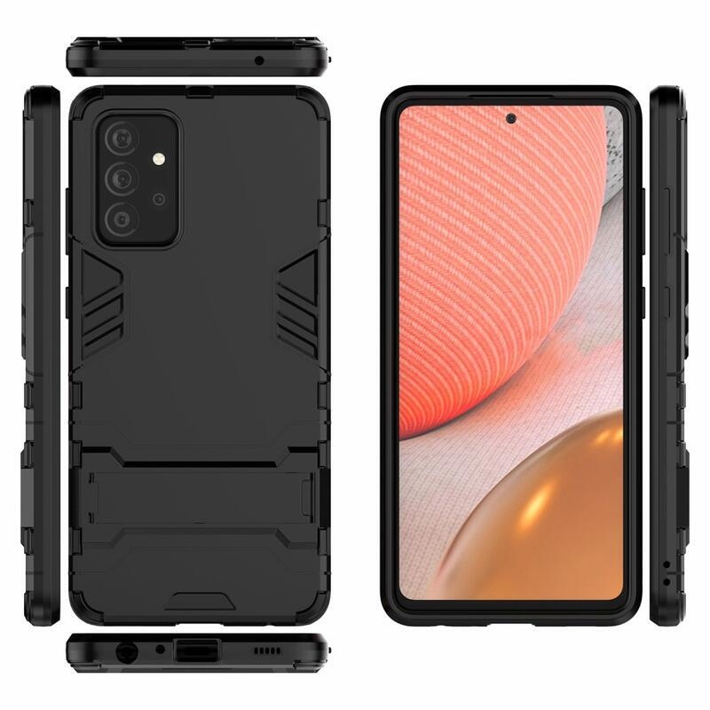 Guard tartós hibrid védőburkolat Samsung Galaxy A72 5G készülékhez - fekete