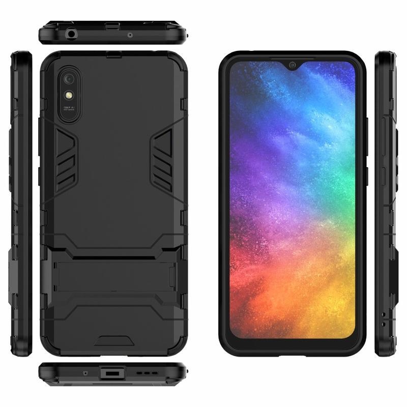 Guard tartós hibrid védőburkolat Xiaomi redmi 9A/9AT készülékhez - fekete