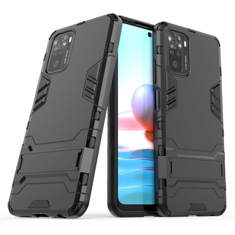 Guard tartós hibrid védőburkolat Xiaomi Redmi Note 10 4G/Redmi Note 10S/Poco M5s - fekete