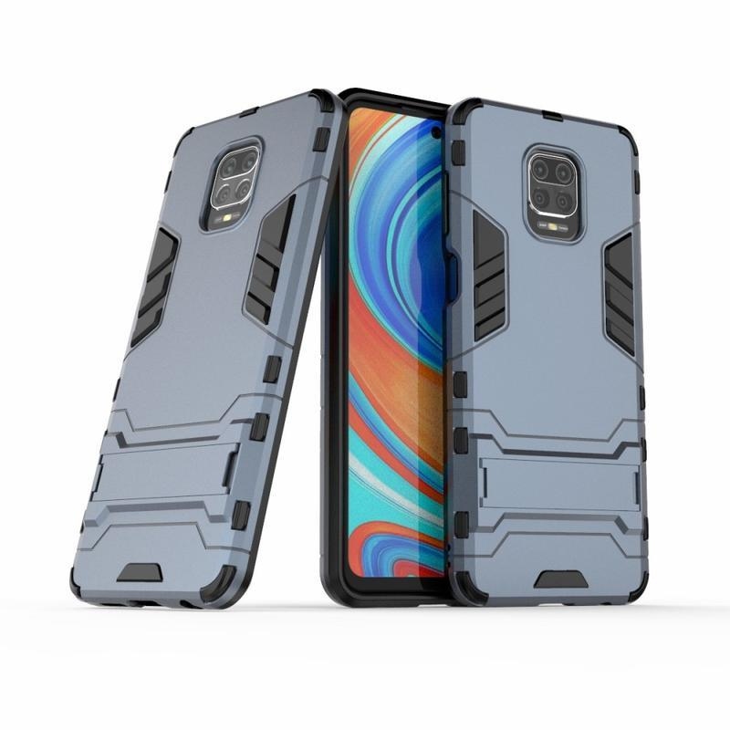 Guard tartós hibrid borítás Xiaomi Redmi Note 9 Pro/Note 9S készülékhez - kék