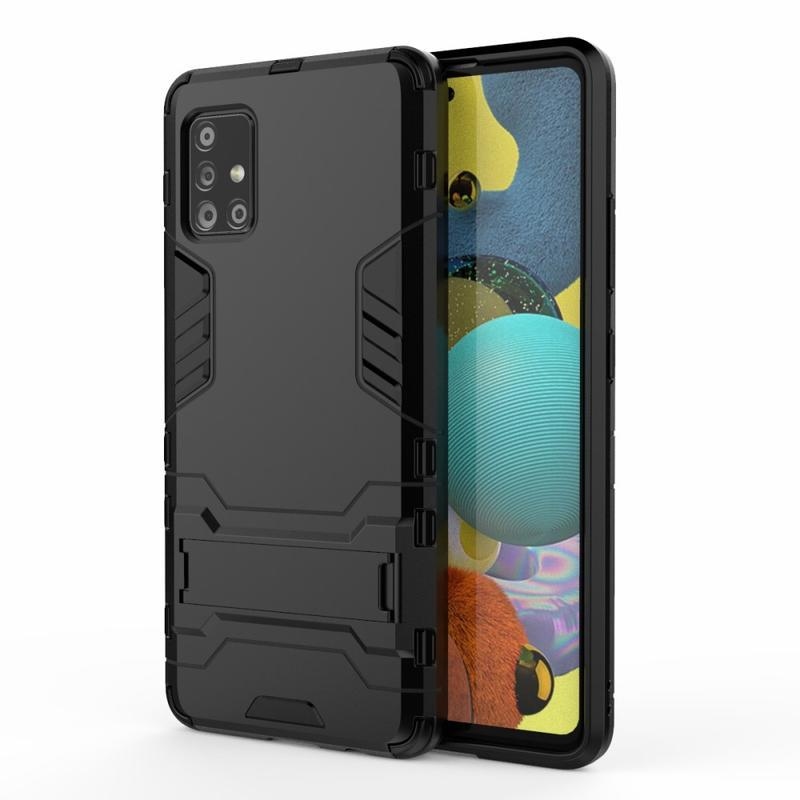 Guard tartós hibrid védőburkolat Samsung Galaxy A51 5G készülékhez - fekete