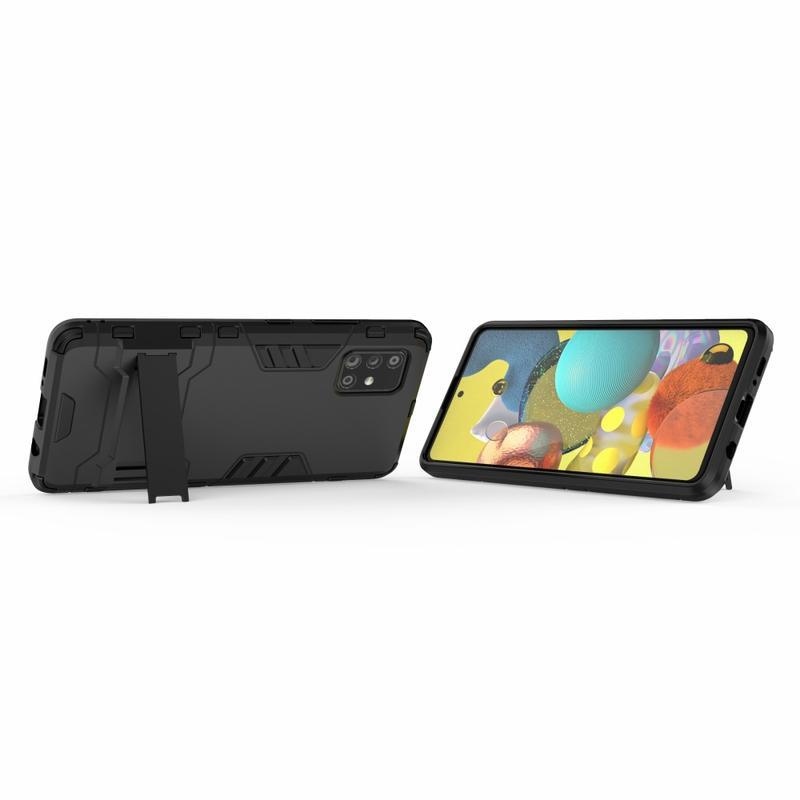 Guard tartós hibrid védőburkolat Samsung Galaxy A51 5G készülékhez - fekete