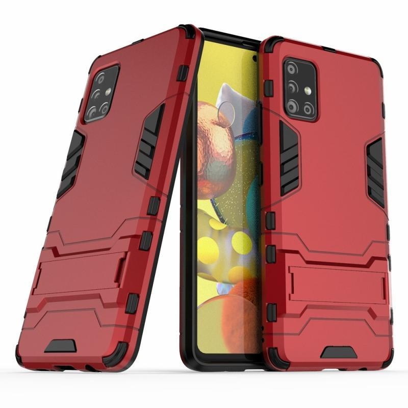 Guard tartós hibrid védőburkolat Samsung Galaxy A51 5G készülékhez - piros