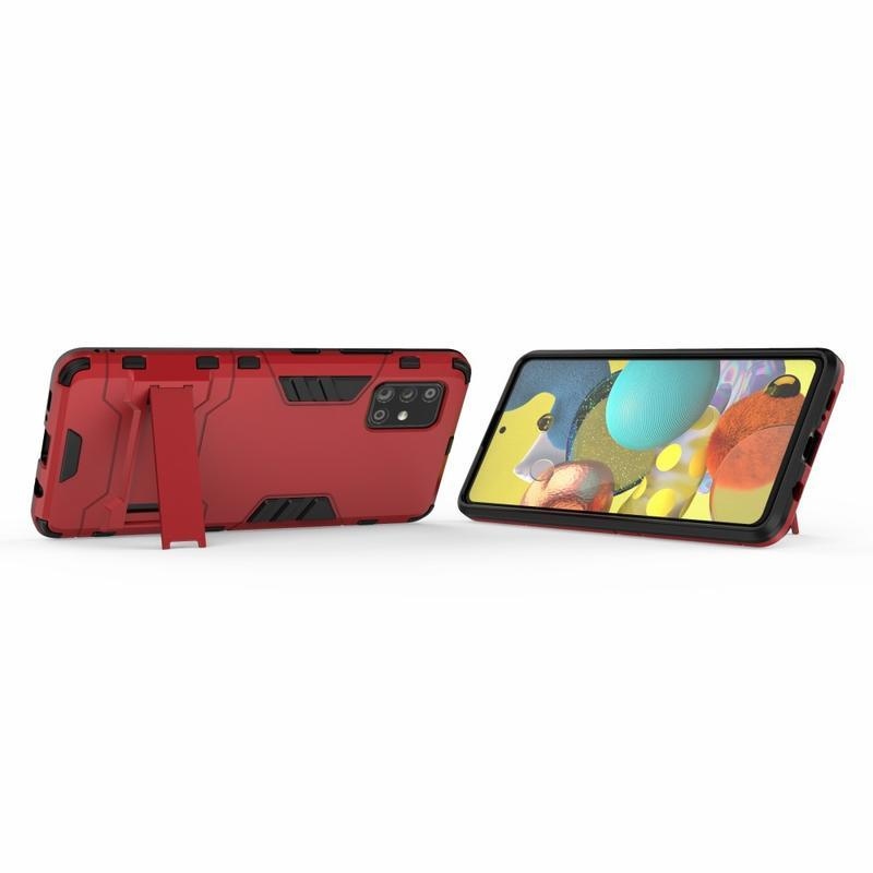 Guard tartós hibrid védőburkolat Samsung Galaxy A51 5G készülékhez - piros