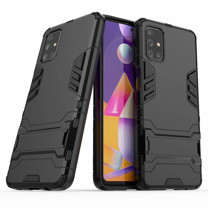 Guard tartós hibrid védőburkolat Samsung Galaxy M31s készülékhez - fekete